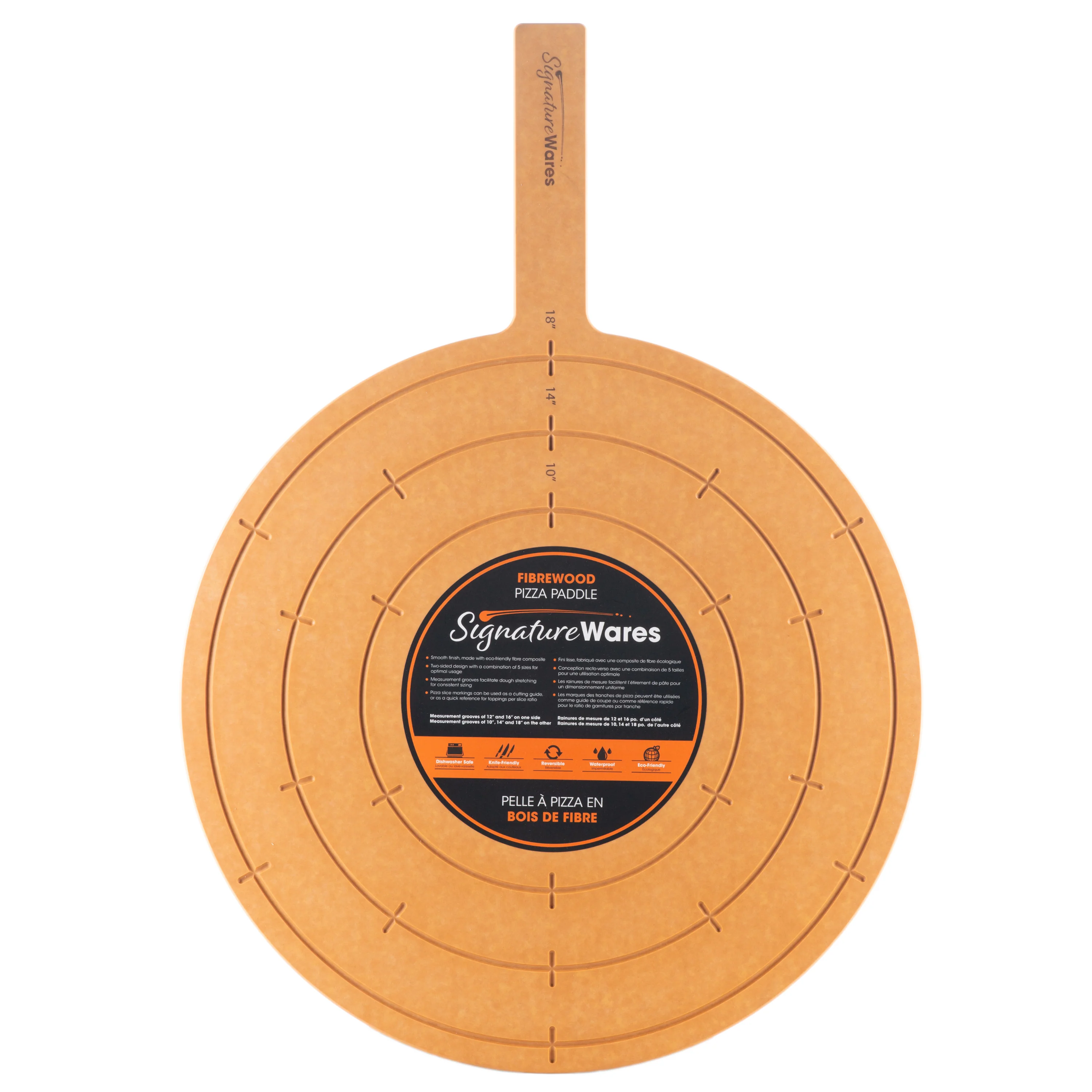 SignatureWares Fibrewood Pizza Paddle, 19.5", Natural - Image 5