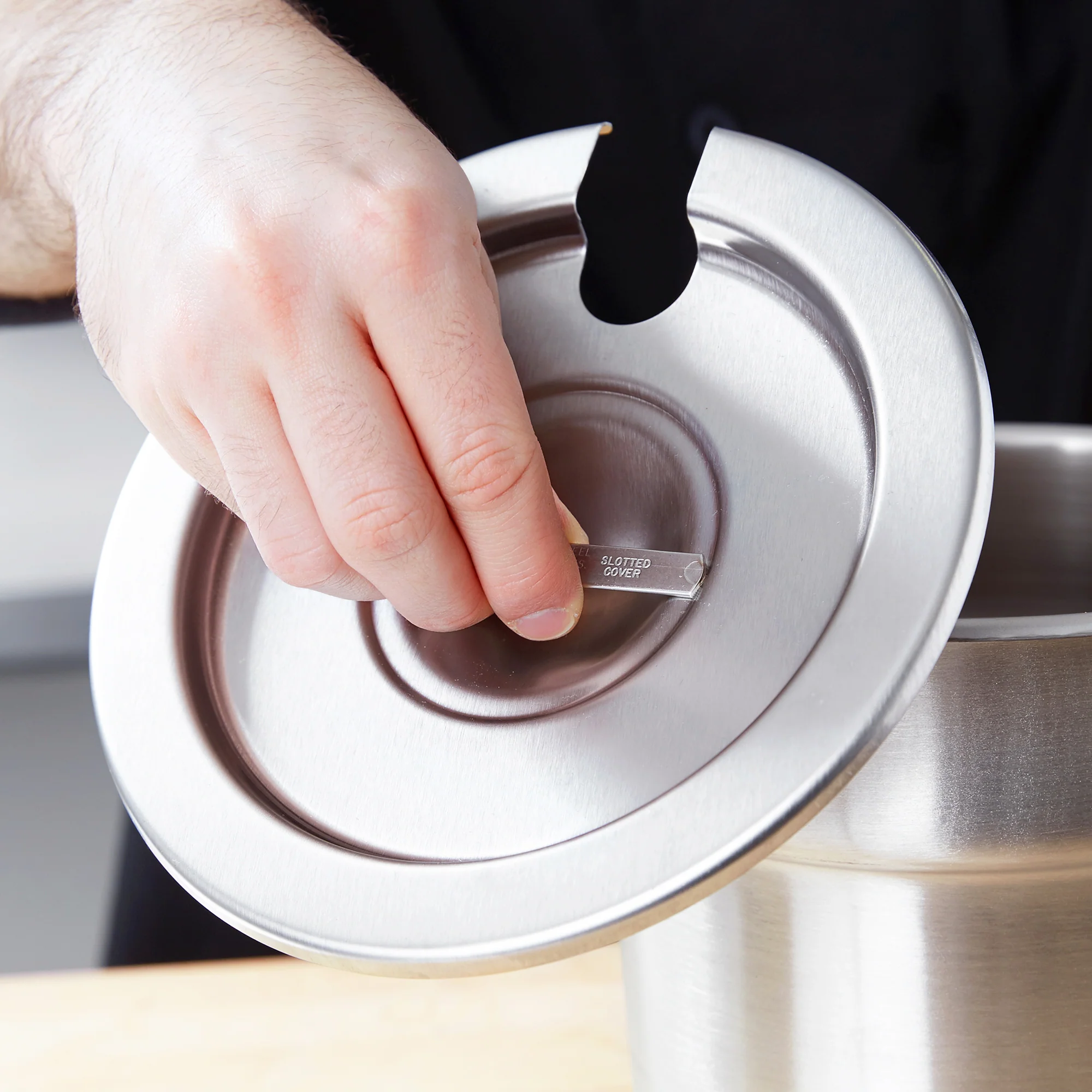 Vollrath Round Insert Slotted Cover, Stainless Steel - Image 3